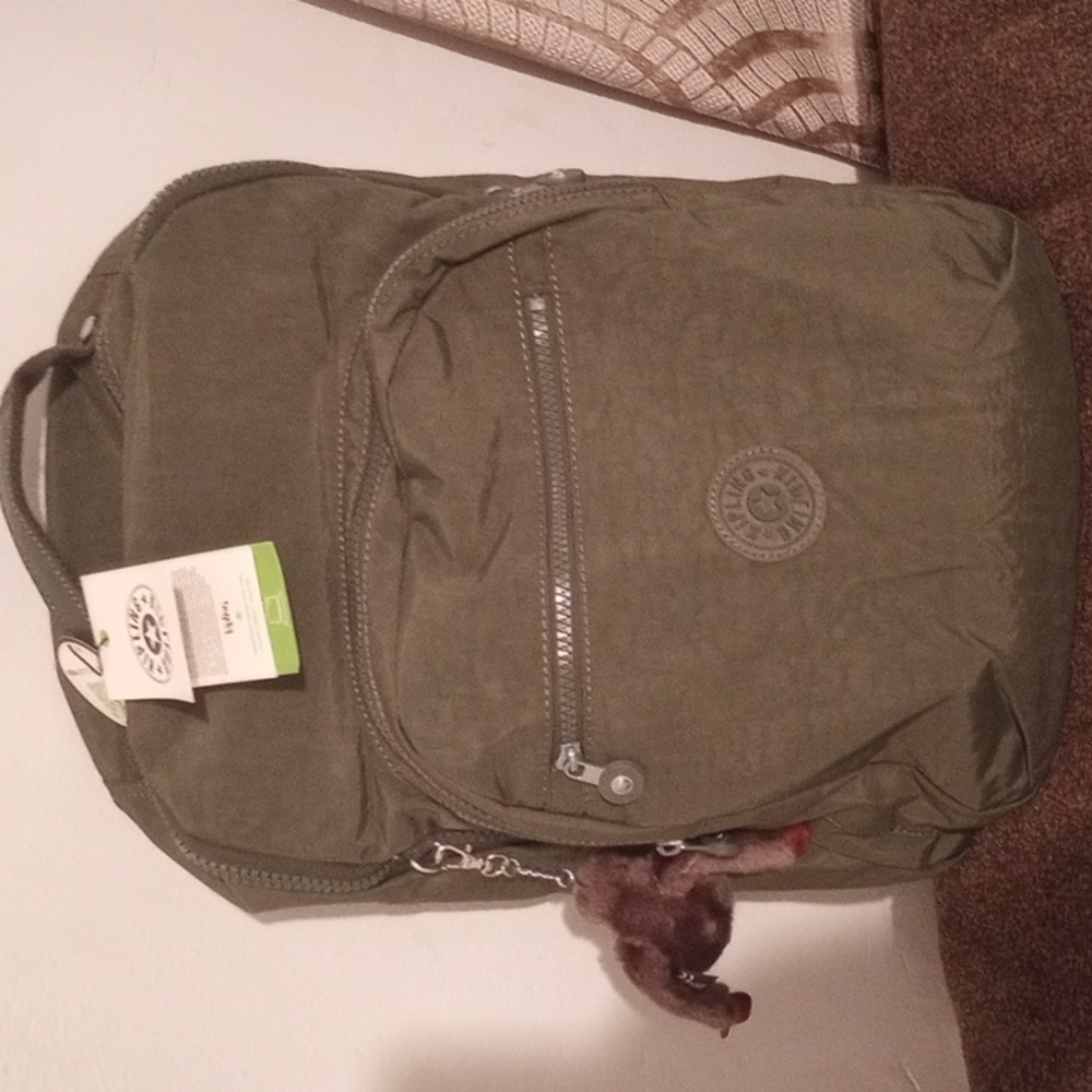 Kipling Jaded Green Tonal